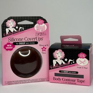 Hollywood Fashion Secrets Silicone CoverUps and Body Contour Tape Deep skin